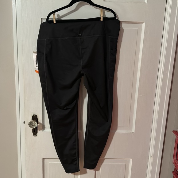 Mondetta NWT Ladies Brushed Jacquard Black Leggings Size XXL item # 1528281 - Picture 8 of 11